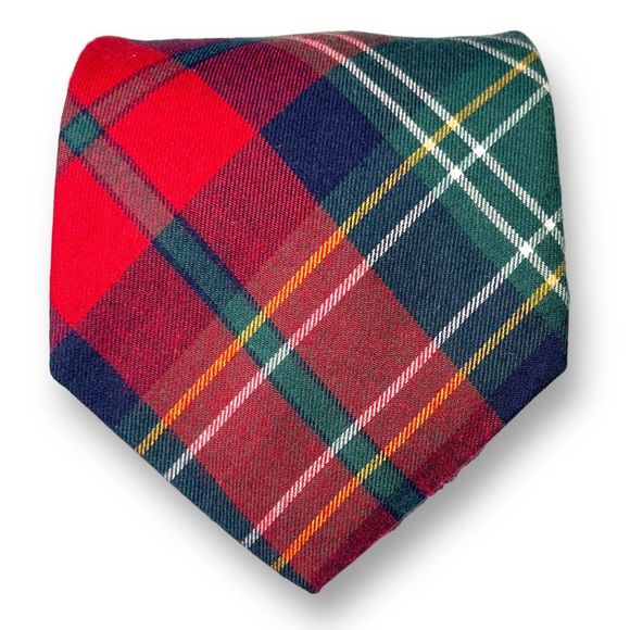 Van Heusen Red and Green Plaid Tie - Picture 1 of 5